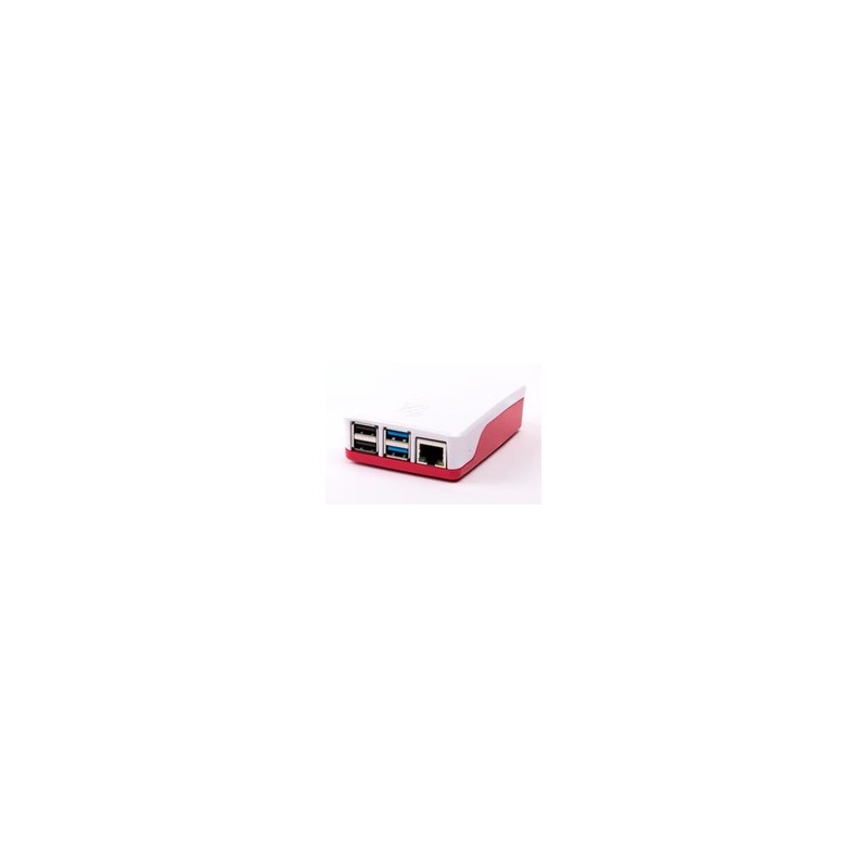 Raspberry Pi Etui Rød/hvid Raspberry Pi Etui Rød/hvid